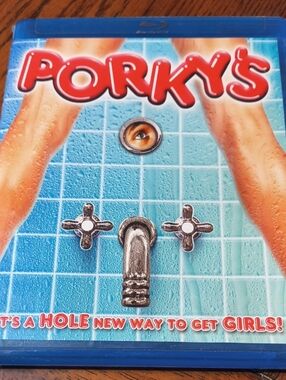 Porky's Blu-ray — Bright Blue Cover Art